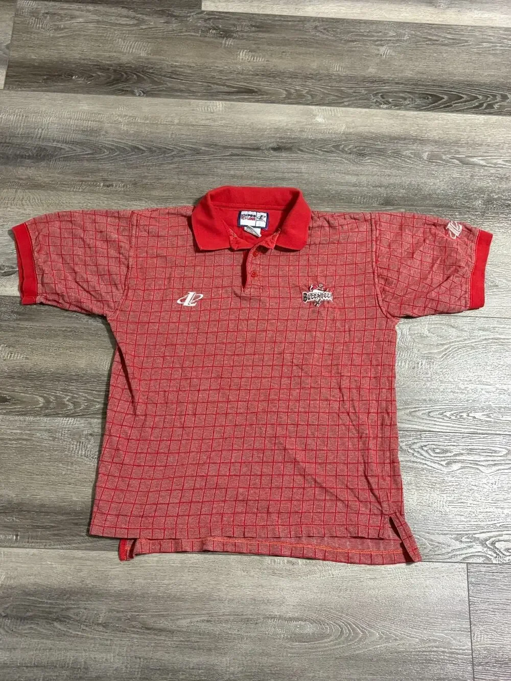 Vintage 90s NFL Pro Line Logo Athletic Tampa Bay Buccaneers Polo Shirt - Medium - Picture 1 of 10